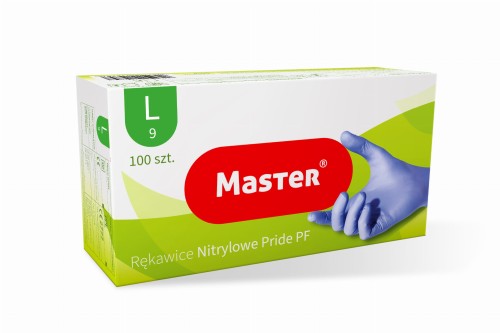 Rękawice do gastronomii L niebieskie Master